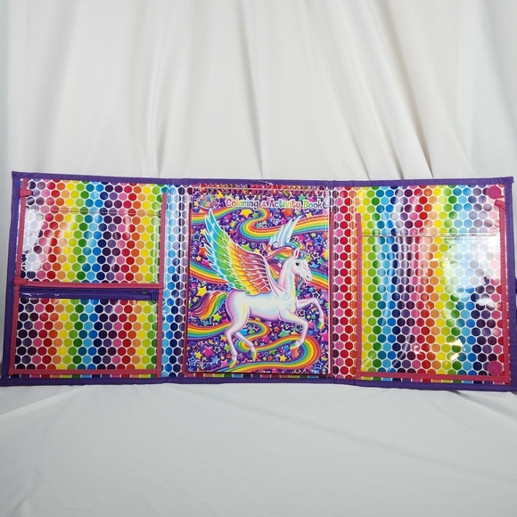 Lisa Frank TIKANNI HUSKY Trifold Portfolio Storage Case Folder School Art 2020 - Picture 2 of 9